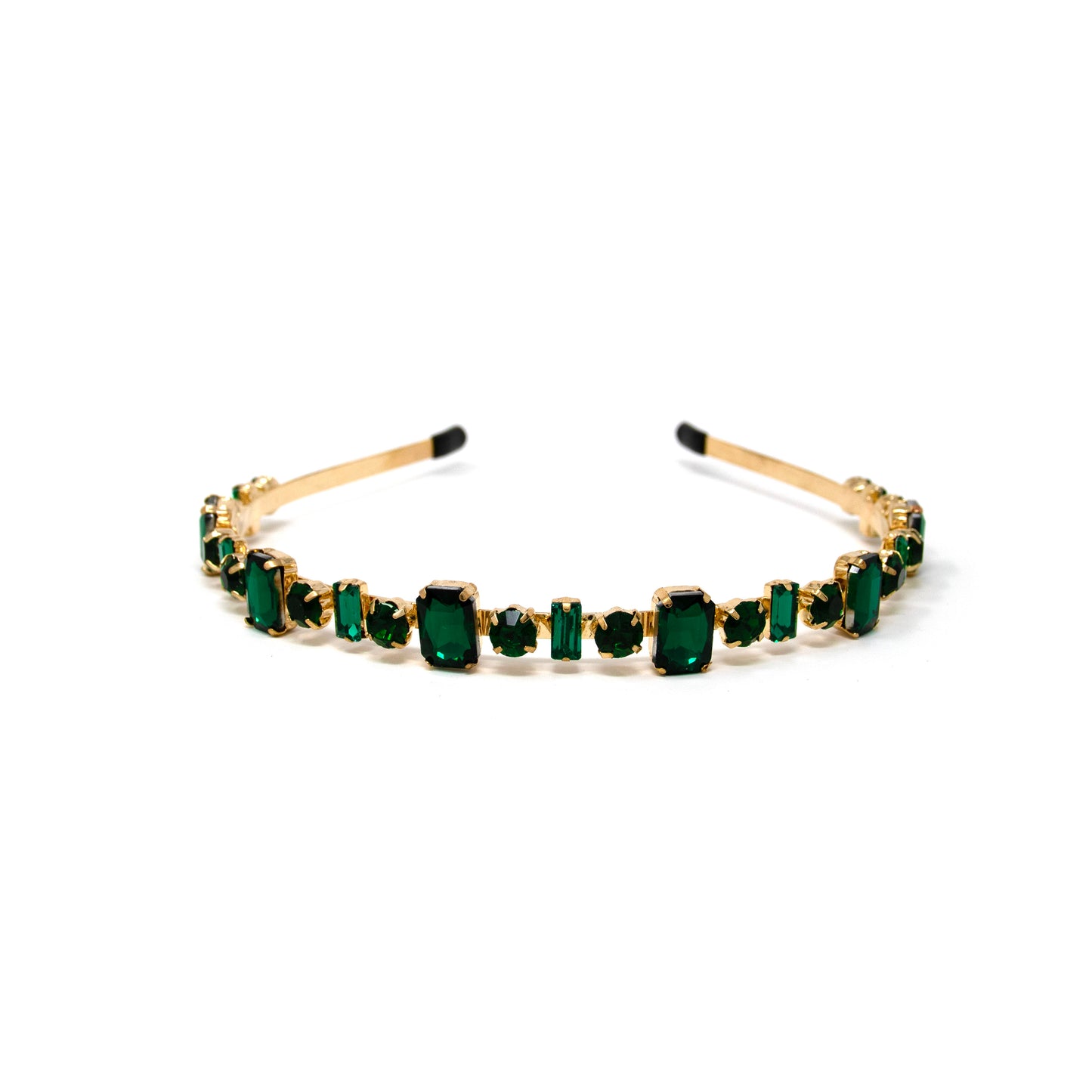 Emerald-Cut Crystal Headband